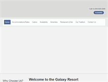 Tablet Screenshot of galaxyresort.com